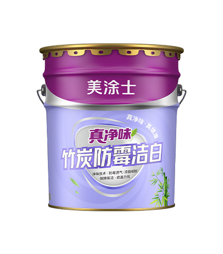 真净味竹炭防霉雪白墙面漆